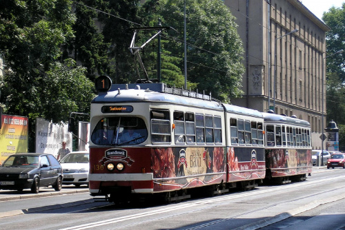 Skład tramwajowy z Wiednia w sercu Krakowa #tramwaj #wiedeńczyk