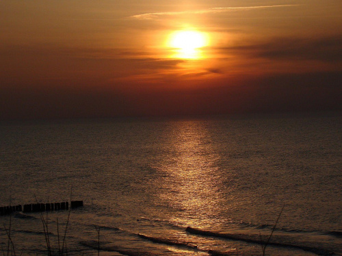Zachód Słońca Mrzeżyno #morze #plaża #słońce #wieczór #zachód