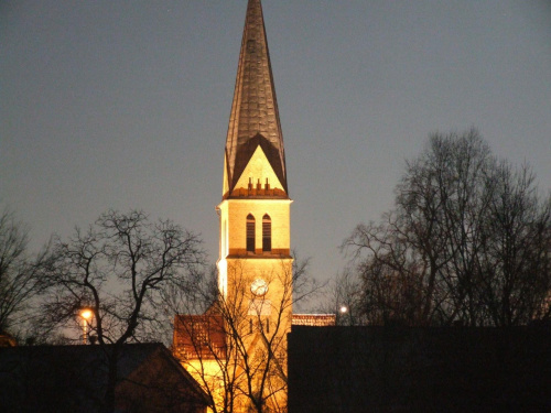 Kościół nocą #kościół #widok