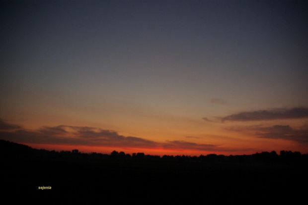 Przed wschodem słońca #niebo #słonce #wrzesień #wschód