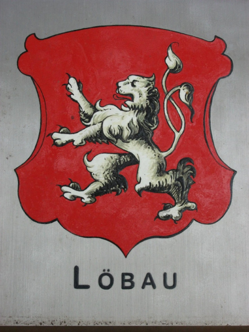 Herb miasta Löbau-Niemcy. #Niemcy #Kamenz #ZwiązekSześciuMiast