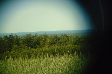 wieże kościoła w Lubochni - powiat tomaszowski widziane z odległości 25 km - z G.Sławno k.Opoczna #kościół #Lubochnia #panorama #Sławno