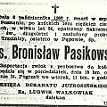 nekrolog ks. Bronisław Pasikowski