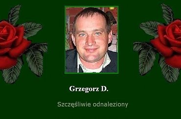Grzegorz D. - szczęśliwie odnaleziony ---- --- ----- ----- ---- ----- ----- ---- http://pomoc-rodzinom.blog.onet.pl #Aktualności #Fiedziuszko #GrzegorzD #odnalezieni #OdnalezionySzczęśliwie #PomocnaDłoń #PortalNaszaKlasa #SprawaWyjaśniona