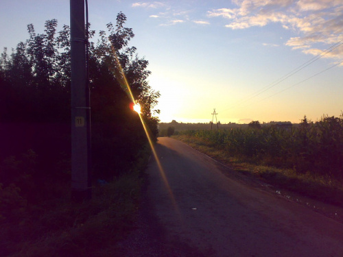 Wschód słońca na obrzeżach Sandomierza w lipcu. #poranek #Lato2008 #wschód #słońce #Sandomierz