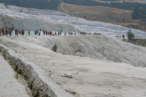 Pamukkale - tarasy wapienne, ścieżka południowa