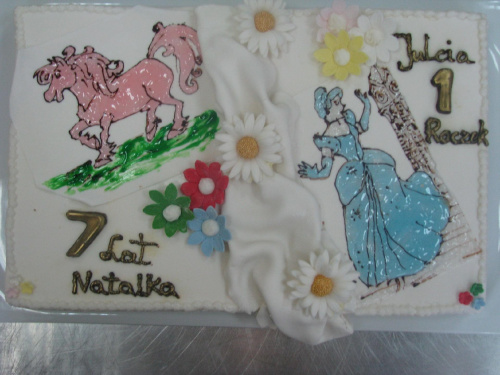 tort dla chrześnicy i jej siostry