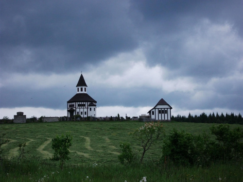 Kościółek cmentarny w Kořenovie widziany troszkę inaczej :)