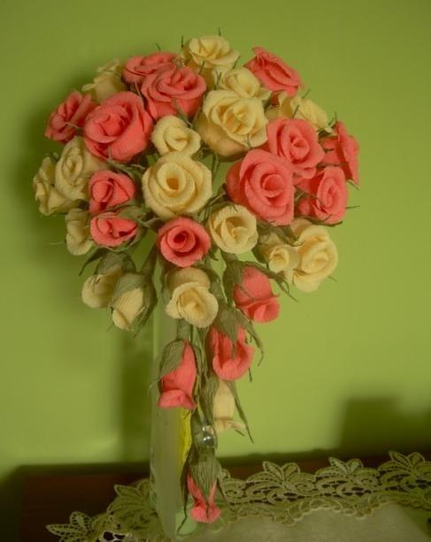 Bibułkowe róże :) #RĘKODZIEŁO
