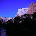 Zachod slonca w Zion National Park.