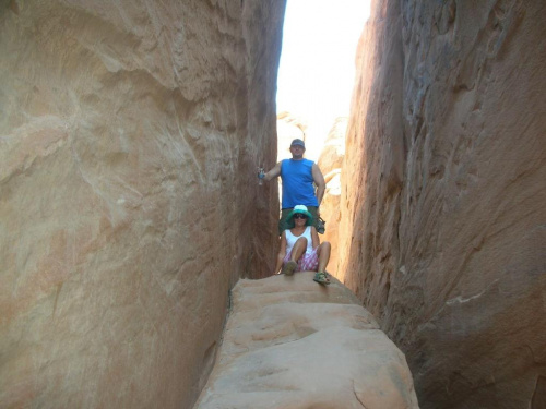 Arches National Park, w drodze do Luku Piaskowego.