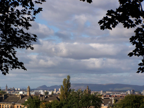 widok na Glasgow ( z Queens Park)