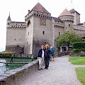 Zamek Chillon nad Jeziorem Genewskim rozsławiony przez poemat Byrona