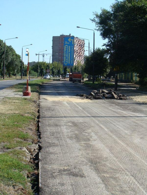 Ul. Warszawska podczas remontu zachodniej nitki. #radom #ulica #warszawska #remont