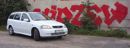 Opel Astra G Biały Caravan Tuning 1.4 Twinport Widzew