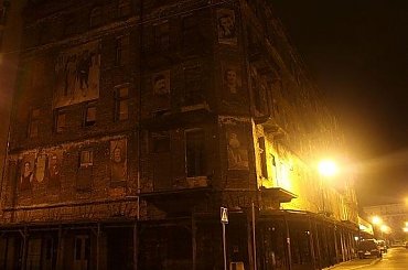 #Warszawa #Wola #Centrum #Grzybowski #mgła #plac #architektura #tramwaj #zabytkowa #stara #cegła #noc #lampy #olympus