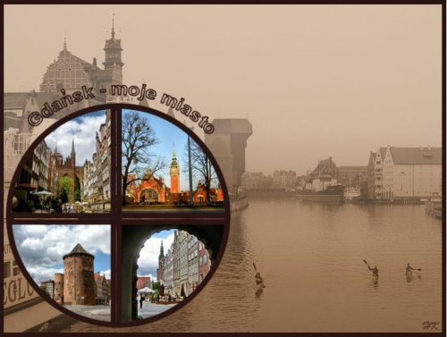 Moje ukochane miasto...chyba każdy zna piękne zabytki, widok na Motławę i ten niepowtarzalny klimat starego miasta! #Gdańsk #widoki #Motława #zabytki #collage