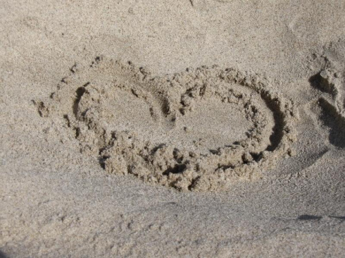 #Plaża #Bałtyk #PiasekRysunek #serce