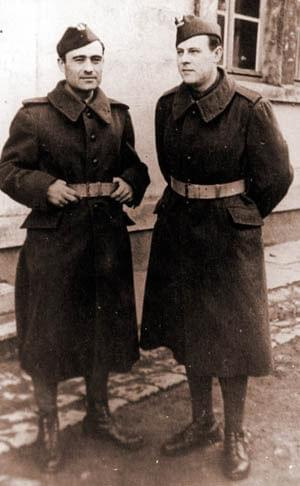 Henryk Vogelfanger ( Tońcio ) i Kazimierz Wajda ( Szczepcio ). Francja_1940 r.