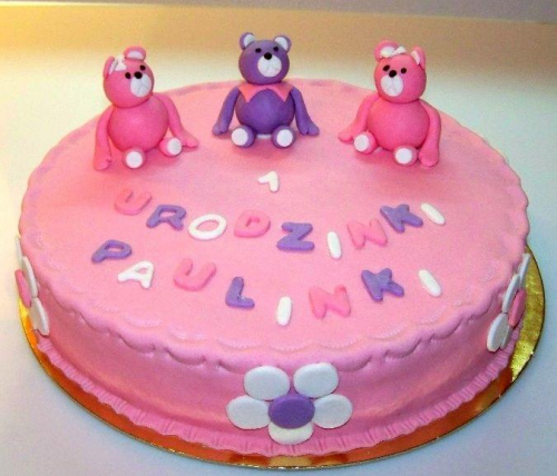Urodzinki Paulinki #tort #urodziny #misie #pankiewicz
