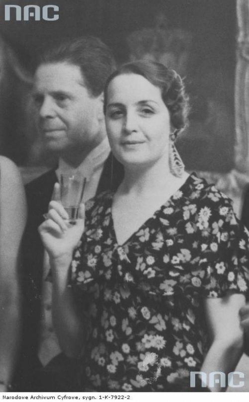 Aktorka Maria Gorczyńska w towarzystwie reżysera Ryszarda Ordyńskiego_1920-1939 r.