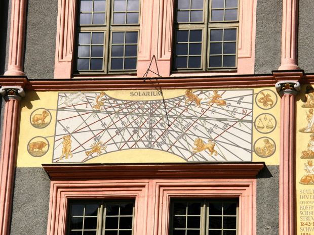 Zegar słoneczny w Goerlitz #Goerlitz #Niemcy #ZegarSłoneczny