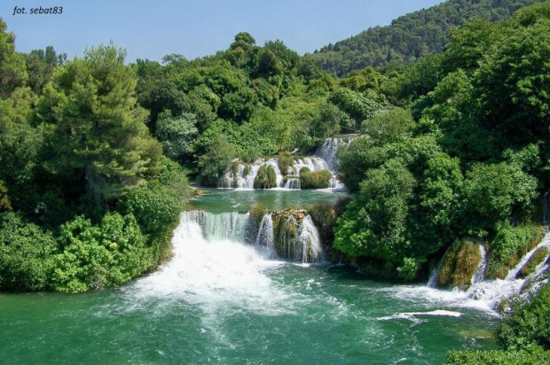 Wodospad w chorwackim parku narodowym Krka