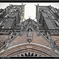 Widok na wieże kościelne - Wrocław, Ostrów Tumski #Qooki #foto #OstrówTumski