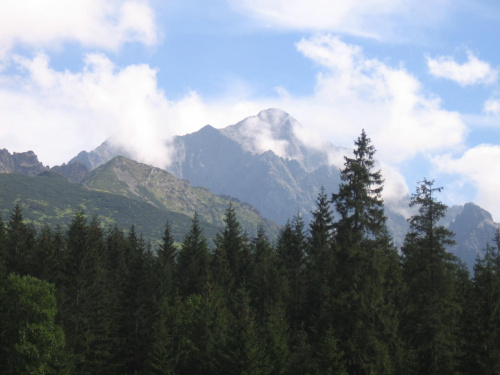 Widok na Tatry z Gałajdowej Polany, Lodowy #Góry #Tatry