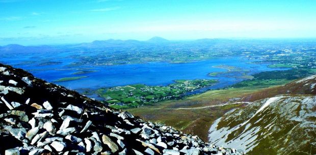 panorama z góry św Patryka Irlandia