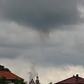 Tornado nad kościołem w Żarach