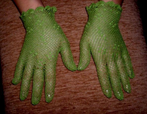 Rękawiczki szydełkowe