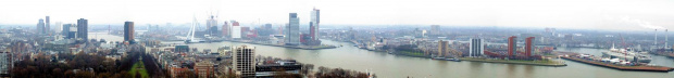 15 lutego 2009 rotterdam #rotterdam #panorama #PanoramaRoterdamu #euromaszt #holandia #euromast #nederland