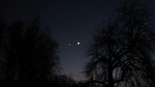 Księżyc i Mars #noc