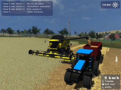 New Holland CX860 żółty #Landwirtschafts #Simulator2009 #NewHolland #Holland #CX860