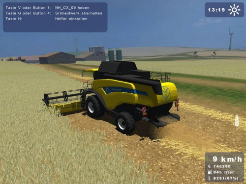 New Holland CX860 żółty #Landwirtschafts #Simulator2009 #NewHolland #Holland #CX860