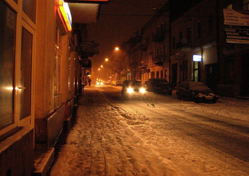 Częstochowa. Ulica Ogrodowa nocą. #Częstochowa #noc