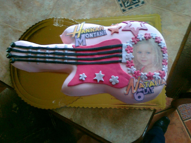 Tort - gitara Hannah Montana dla mojej ślicznej bratanicy #tort