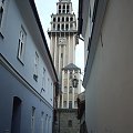 Wieża katedry św.Mikołaja w Bielsku-Białej.