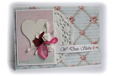 #kartka #życzenia #kwiaty #ślub #serce